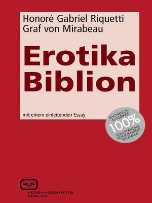 cover image of Erotika Biblion